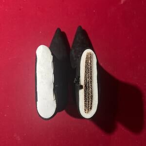 Black leather ankle boots